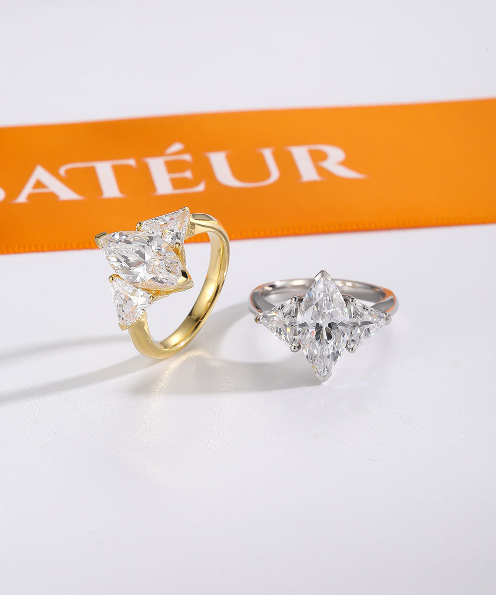 Bague Silver Lumineuse Classique Satéur Star™